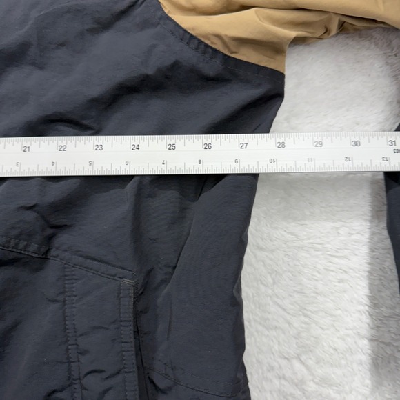 Nike XXL Mens Hooded Padded Puffer Winter Jacket Coat Black Red Khaki Stripe - Picture 5 of 9